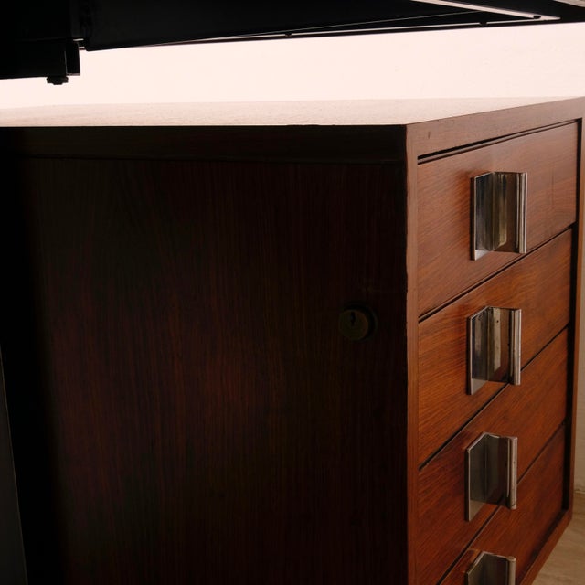 Executive Desk in Rosewood, Italy, 1950s-1960s For Sale - Image 10 of 18