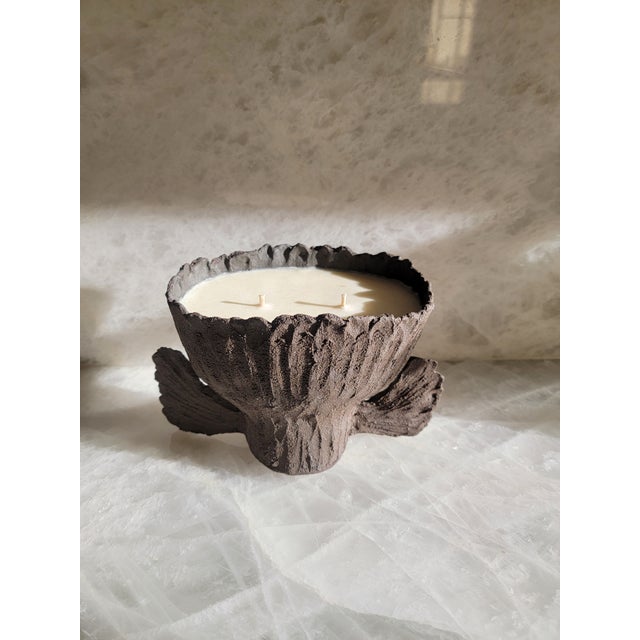 Ceramic Handmade Organic Ceramic Tulip Vessel / Candle by Tania Whalen For Sale - Image 7 of 12