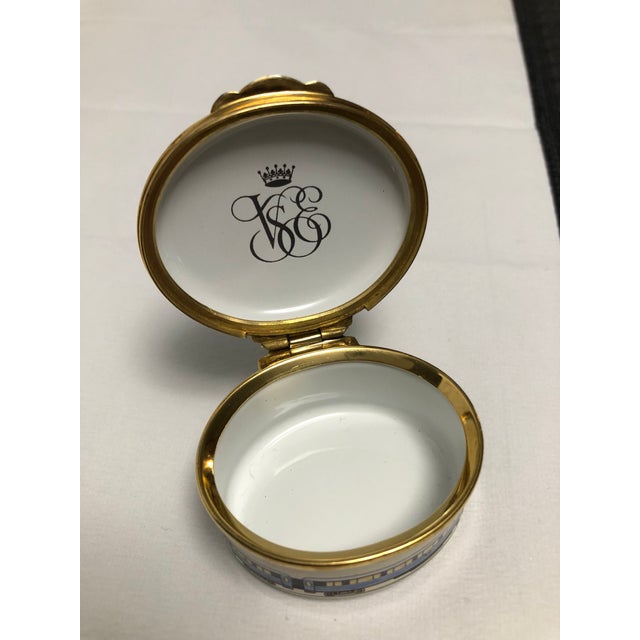 Crummles brand English enamel box. Venice-Simplon Orient Express train souvenir, sold onboard to travelers. 1980’s +/-...