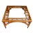 Mid Century Crespi Style Glass Bamboo Table For Sale