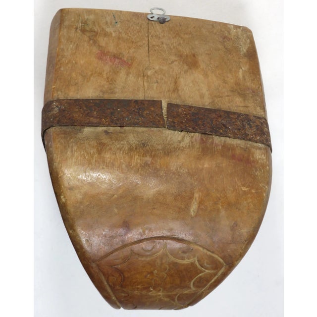 Antique Spanish Colonial Hand Carved Wood Bedoya - Stirrup For Sale - Image 9 of 13