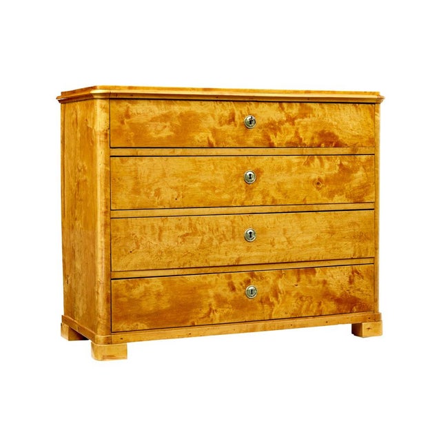 Scandinavian Birch Chest of Drawers, 1870s For Sale - Image 10 of 10