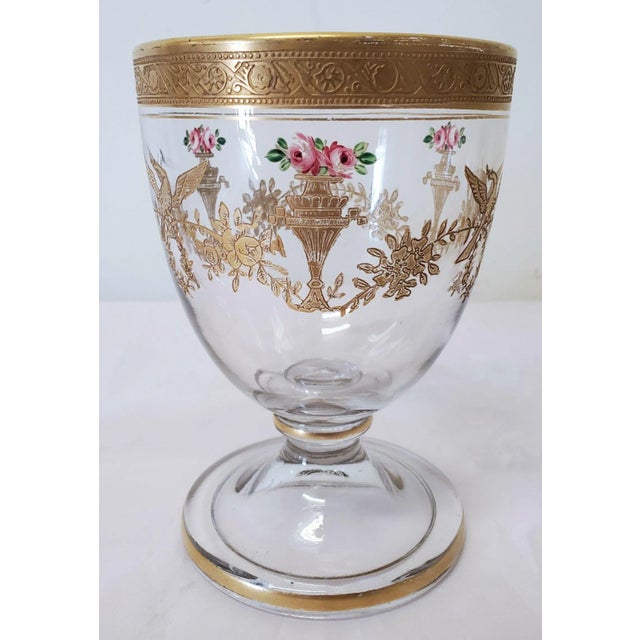 Glass Mid 19th Century French 40s Gilt Crystal Candy Dish With Lid For Sale - Image 7 of 8