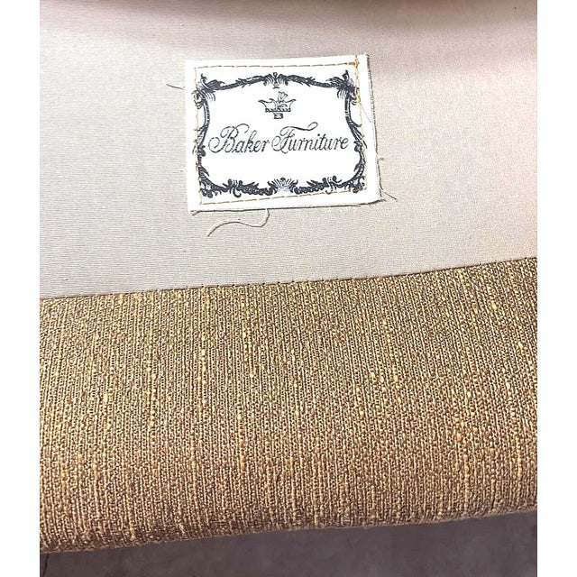 There is everything to love about this elegant Baker Furniture loveseat! Baker Furniture Company Loveseat Upholstered in...