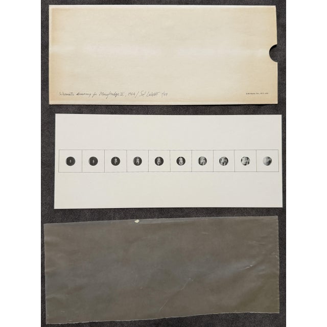 Sol Lewitt, Schematic Drawings for Muybridge II, 1970 Offset Lithograph Photographic Paper, Set of 3 For Sale - Image 7 of 7