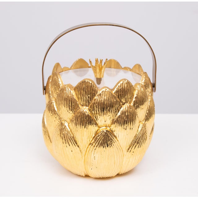 Gold Vintage Artisjok Icebucked by Hans Turnwald for Freddotherm, 1960 For Sale - Image 8 of 10