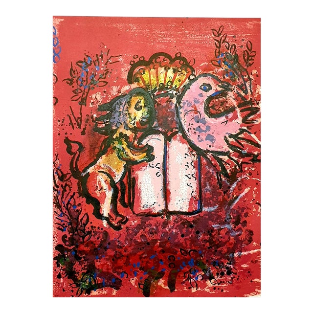 Marc Chagall - The Tables of the Law - Original Lithograph 1962 For Sale