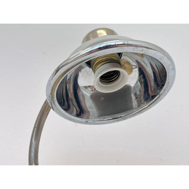 1930s Art Deco Chrome Table Lamp, 1930s For Sale - Image 5 of 9