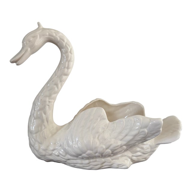 Vintage 20th Century Swan Planter For Sale