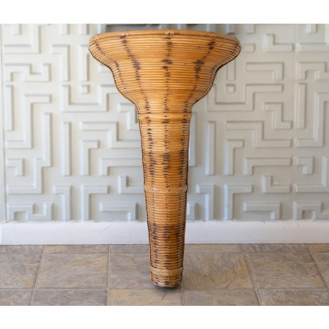 1980s Pencil Reed Wall Vase Sculpture For Sale - Image 11 of 11