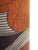 Vintage Modernist Ceramic Gourd Table Lamp With Burnt Orange Graphic Cylinder Shade For Sale In Los Angeles - Image 6 of 8