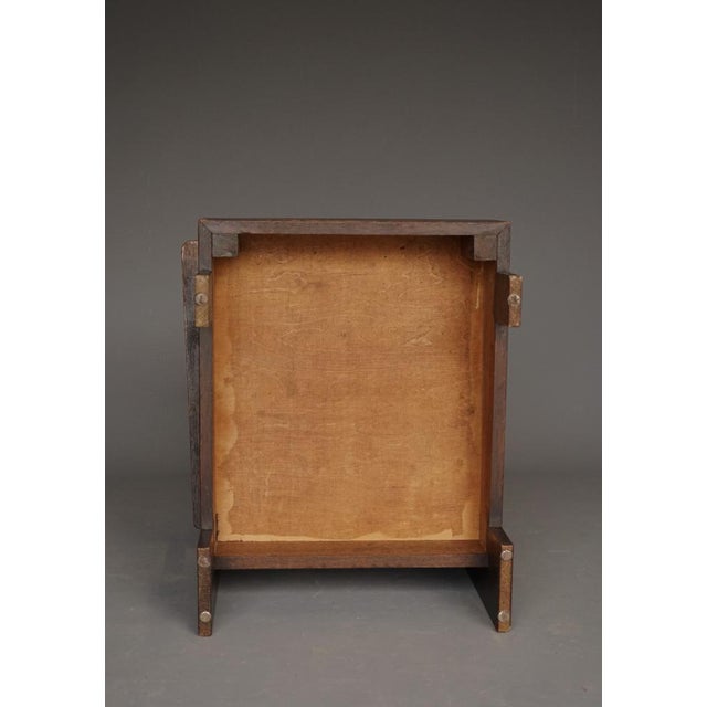 Art Deco Dutch Lady Armchair in Oak, 1920s For Sale - Image 13 of 18