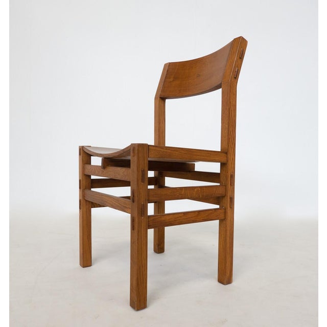 Mid-Century Modern Dining Chairs attributed to Giuseppe Rivadossi, Italy, 1980s, Set of 6 For Sale - Image 6 of 8