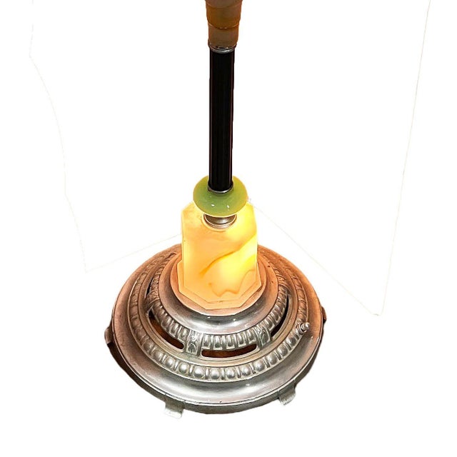 1930s Chrome Streamline Art Deco Drink Side Glass Top Table W/ Light Up Base For Sale In Los Angeles - Image 6 of 7