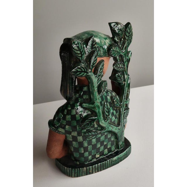 Black Helge Christoffersen, Young Woman, Denmark, 1940s, Ceramic For Sale - Image 8 of 18