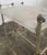 Vintage Maitland-Smith Style Vanity Stool With Metallic Croc Print Upholstery For Sale - Image 11 of 11