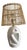 Vintage Openwork Ceramic Table Lamp, 1970s For Sale