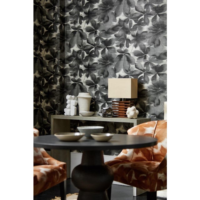 Harlequin Harlequin Grounded Wallpaper in BlackEarth/Parchment - a Sample For Sale - Image 4 of 4