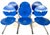 Postmodern Pantoflex Cantilever Chairs by Verner Panton for VS, 1990s, Set of 6 For Sale - Image 3 of 18