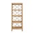 Tan Matthew Izzo Home Danielle Natural Rattan Four Shelf Etagere With Decorative Back For Sale - Image 8 of 8