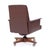 Brown Stow Davis Mid-Century Modern Leather Executive Swivel Desk Chair For Sale - Image 8 of 9