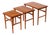 Vintage Danish Teak Nesting Tables, 1970s, Set of 3 For Sale