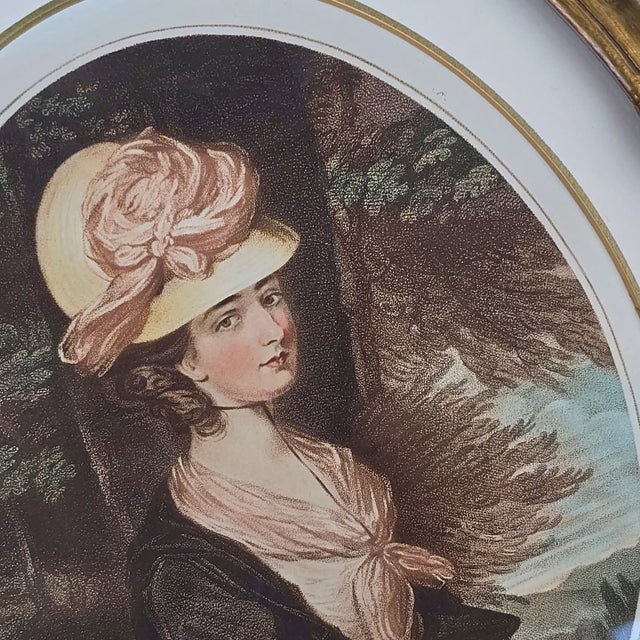 Daniel Gardner, Lady Wilbraham, 1800s, Wood and Paper, Framed For Sale - Image 15 of 18