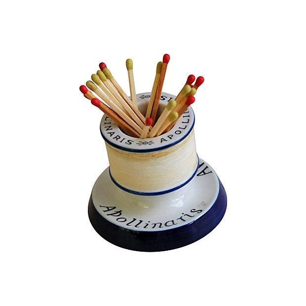 Vintage Apollinaris Match Holder & Striker Chairish