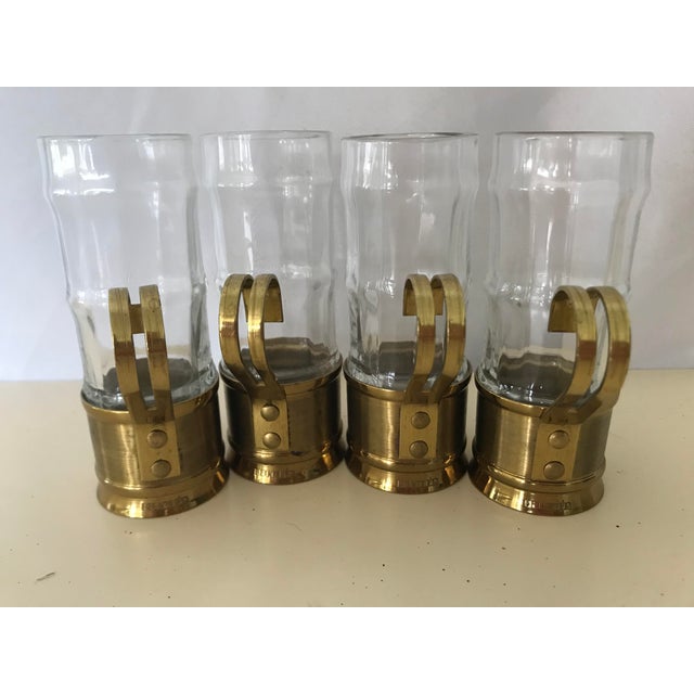 Metal Buecler Mid-Century Turkish Coffee Espresso Cups - Set of Four For Sale - Image 7 of 13