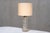 Metal Table Lamp in Glass and Silk by Henrik Blomqvist for Stilarmatur Tranås, Sweden, 1960s For Sale - Image 7 of 11