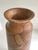Wood 2000s Wood Vase With a Swirling Green Pattern and Natural Polish For Sale - Image 7 of 8