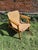 Wood Italian Armchair with Woven Seat, 1960s For Sale - Image 7 of 8