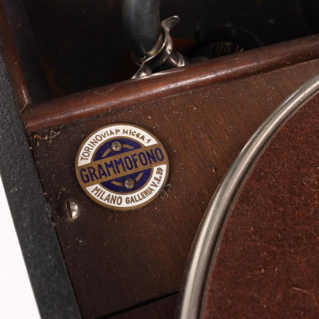 Vintage Gramophone La Voce Del Padrone, Italy, 1930s For Sale - Image 4 of 11