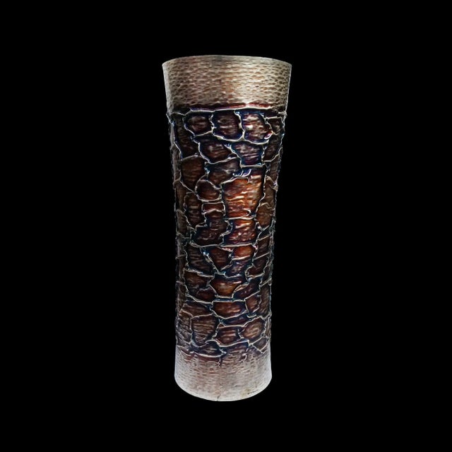 Metal Vase by Mario Pinton, 1960s For Sale - Image 7 of 8