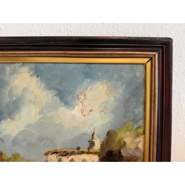 Mid 20th Century Carl Johan Allan Åsberg (1907-1952) Swedish Oil Painting Paris Street Scene For Sale - Image 10 of 13