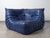 Vintage Togo Corner Sofa in French Blue Leather by Michel Ducaroy for Ligne Roset, 1980s For Sale - Image 16 of 16