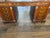 1980s Maitland-Smith Burl Wood Executive Desk With Leather Inset Top – Double Pedestal, Brass Hardware For Sale - Image 17 of 17
