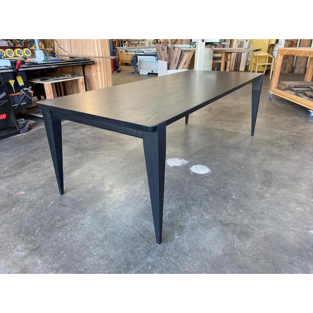 Oslo Dining Table in ebonized ash For Sale In Portland, OR - Image 6 of 7