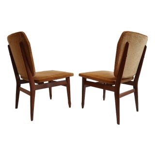 Low Mid-Century Italian Chairs, 1950s, Set of 2 For Sale
