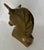 Mid-20th Century Brass Unicorn Head Sculpture With Swept Mane For Sale - Image 4 of 6