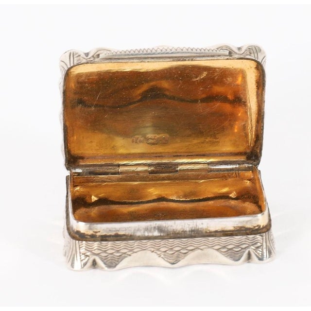 Metal Antique Edwardian Sterling Silver Snuff Pill Box by Colen Hewer Cheshire, 1901 For Sale - Image 7 of 14