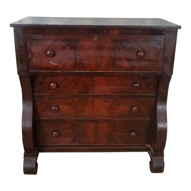 Antique American Empire Mahogany Butlers Chest of Drawers Chairish