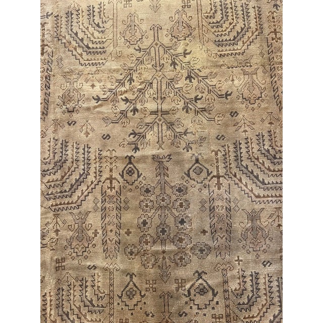 Antique Oushak Rug 15.4x11.5 For Sale - Image 4 of 5