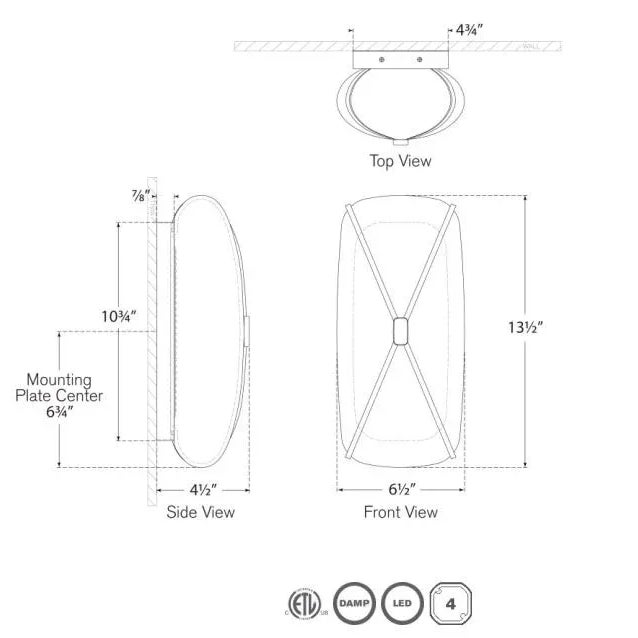 Visual Comfort Champalimaud for Visual Comfort Signature Fondant 13" Linear Bath Sconce in Soft Brass For Sale - Image 4 of 4