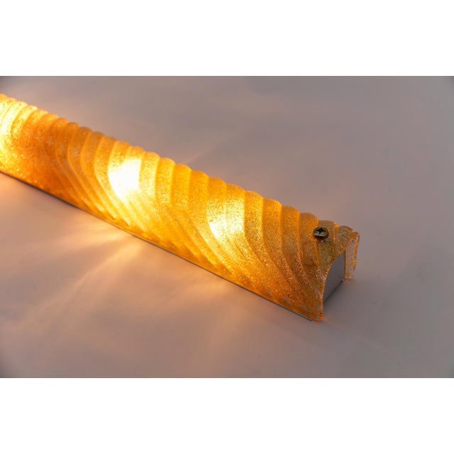 Metal Murano Glass with Gold Flakes Wall Lamp from Hillebrand Lighting, 1960s For Sale - Image 7 of 13