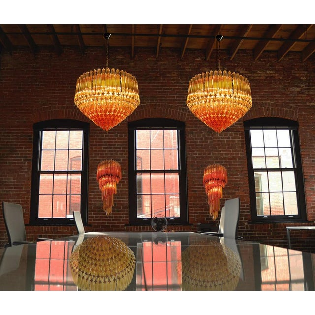 Venetian Wall Sconces in Murano, 1980s, Set of 2 For Sale - Image 3 of 9