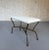 Pair of Spanish Mid-Century Modern Style Gilt Iron Benches With X-Stretchers For Sale - Image 18 of 18