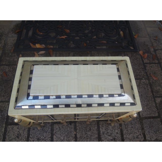 1970s 1970s Hollywood Regency Tessellated Box on Legs For Sale - Image 5 of 10