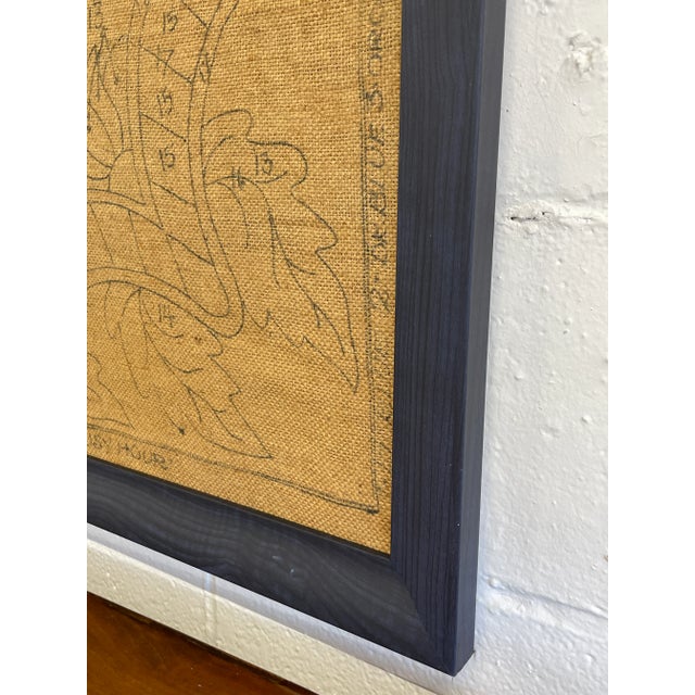 Boho Chic Late 20th Century Framed Audubon Floral Rug For Sale - Image 3 of 10