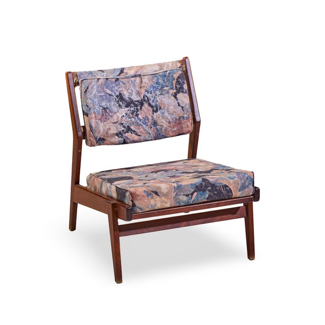 Jens Risom Style Mid Century Lounge Chair For Sale - Image 9 of 9